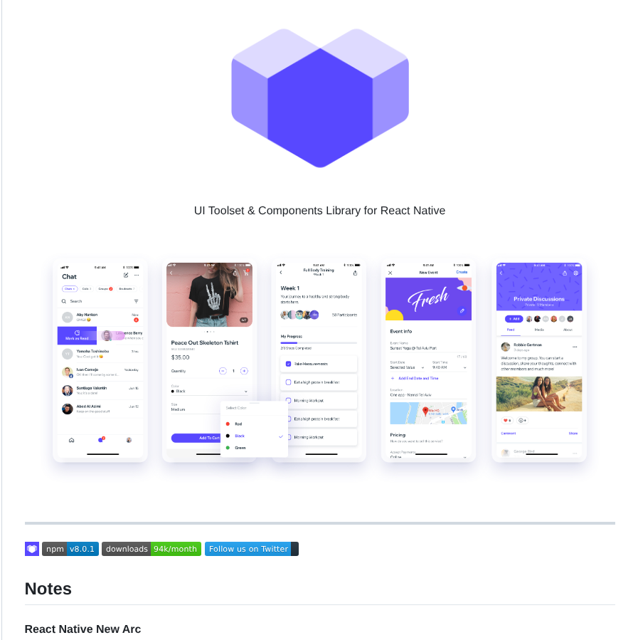 Wix React Native Ui Lib screenshot
