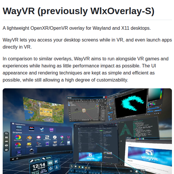Wlx Team Wayvr screenshot