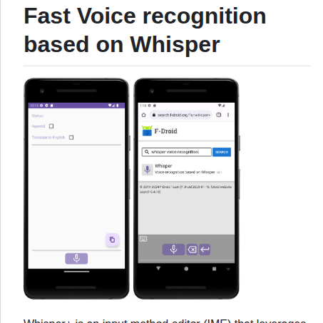 Woheller69 Whisperimeplus screenshot