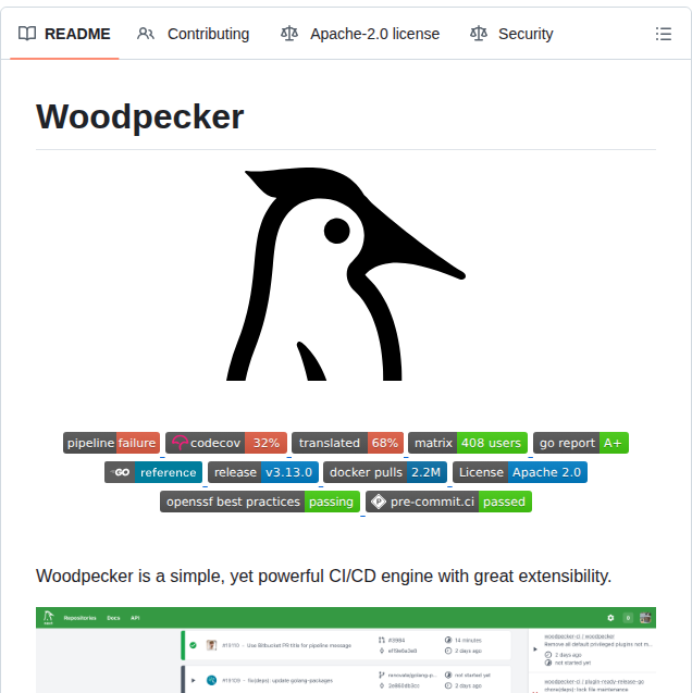 Woodpecker Ci Woodpecker screenshot