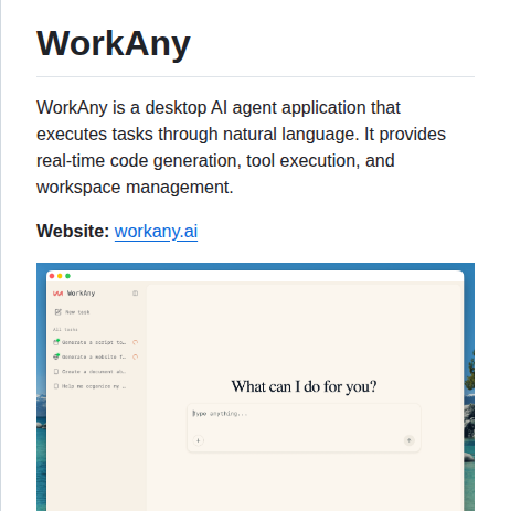 Workany Ai Workany screenshot