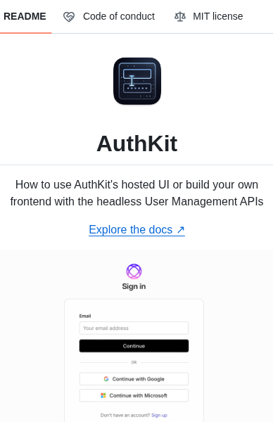 Workos Authkit screenshot
