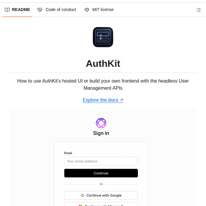 Workos Authkit screenshot