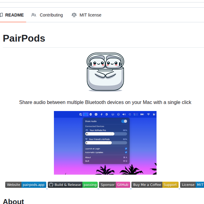 Wozniakpawel Pairpods screenshot