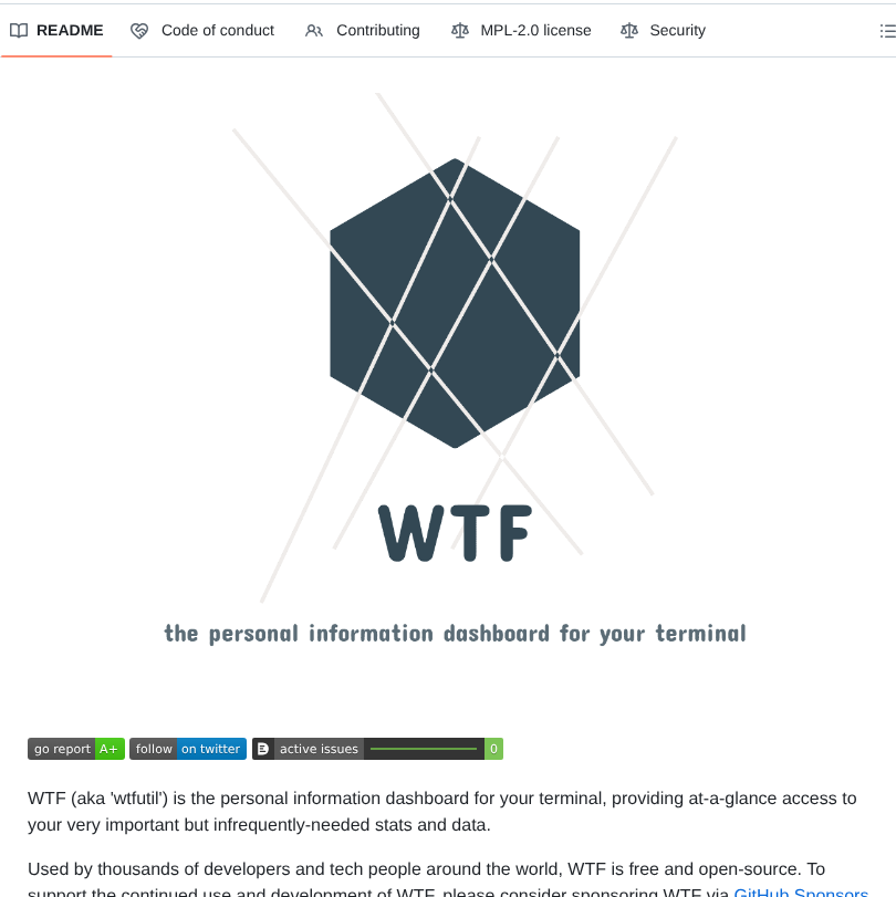 Wtfutil Wtf screenshot