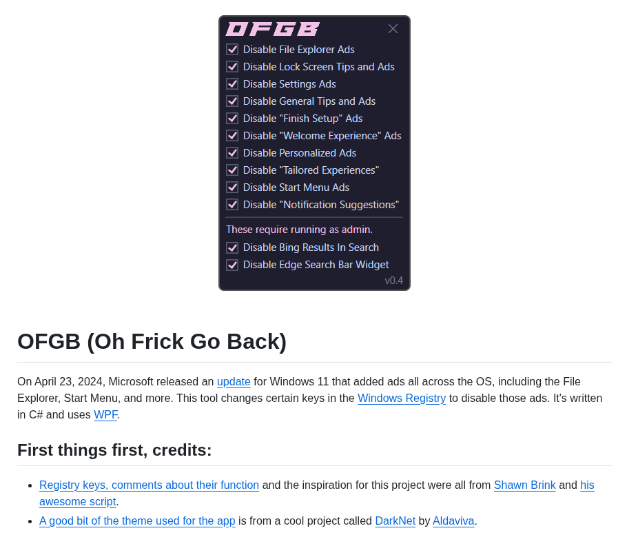 Xm4ddy Ofgb screenshot