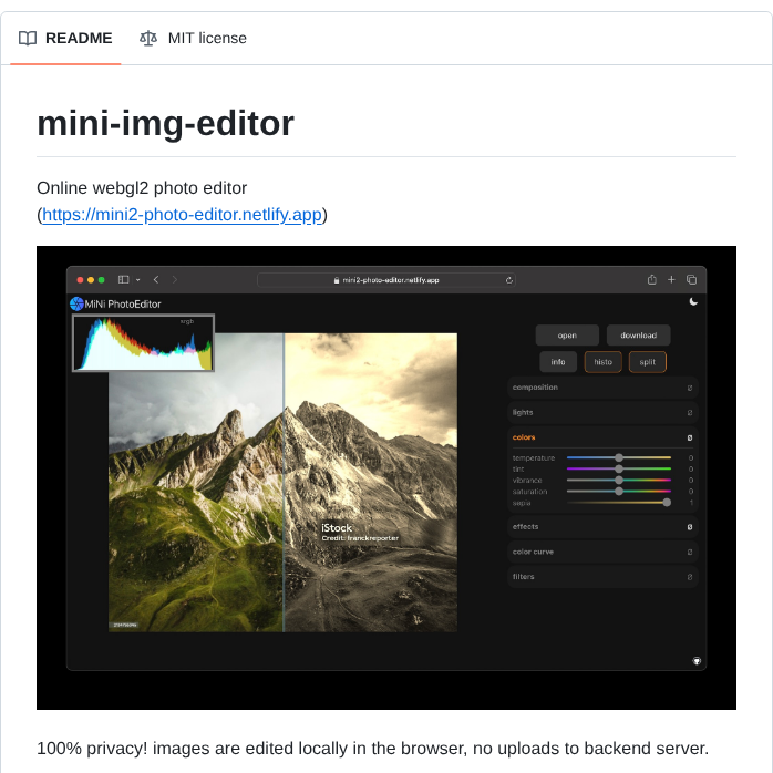 Xdadda Mini Photo Editor screenshot