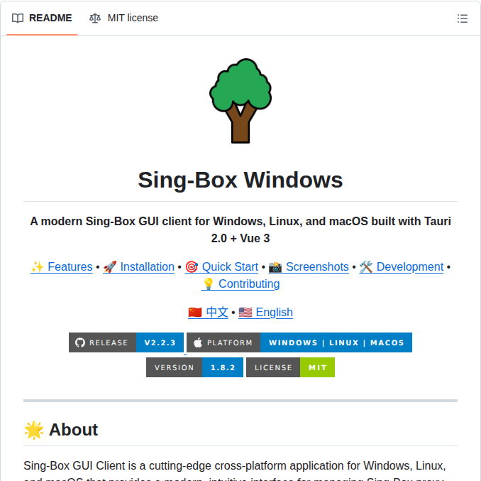 Xinggaoya Sing Box Windows screenshot