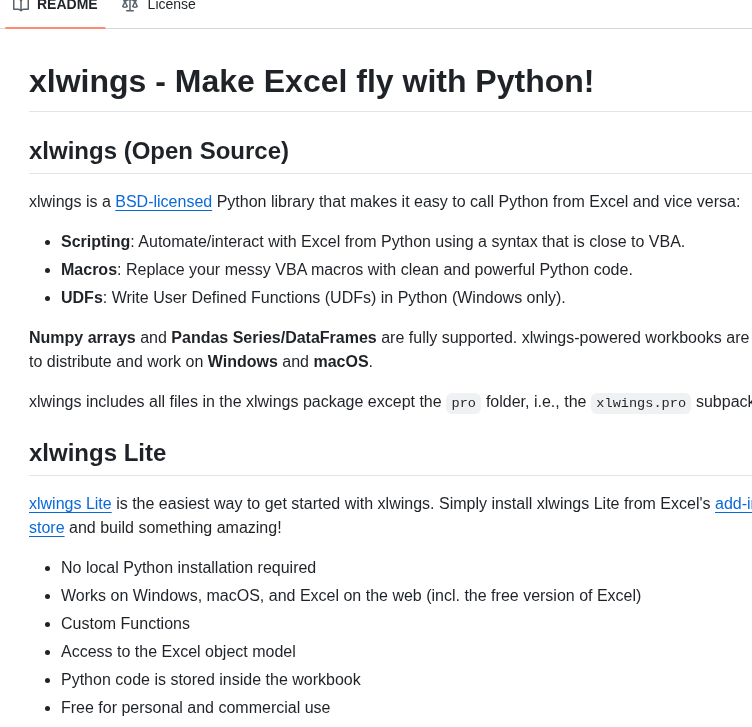 Xlwings Xlwings screenshot