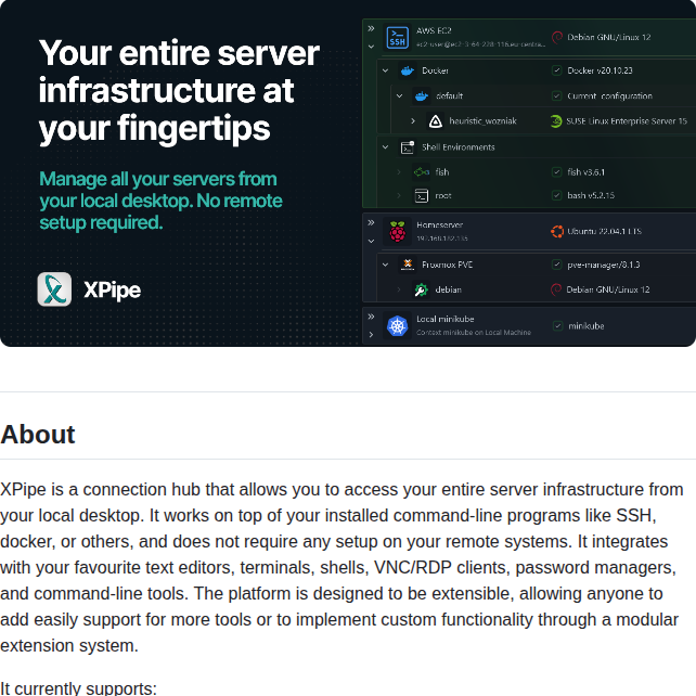 Xpipe Io Xpipe screenshot