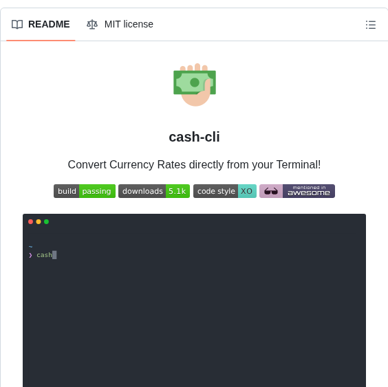 Xxczaki Cash Cli screenshot