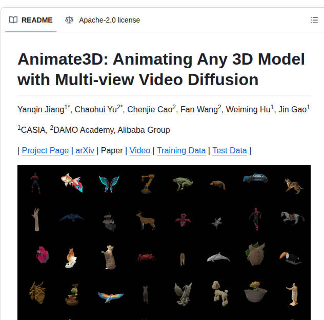 Yanqinjiang Animate3d screenshot