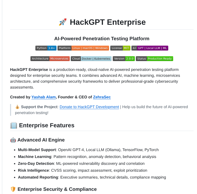 Yashab Cyber Hackgpt screenshot