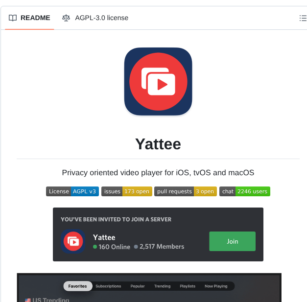 Yattee Yattee screenshot