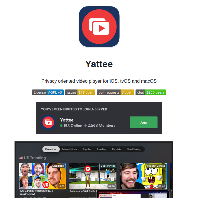Yattee Yattee screenshot