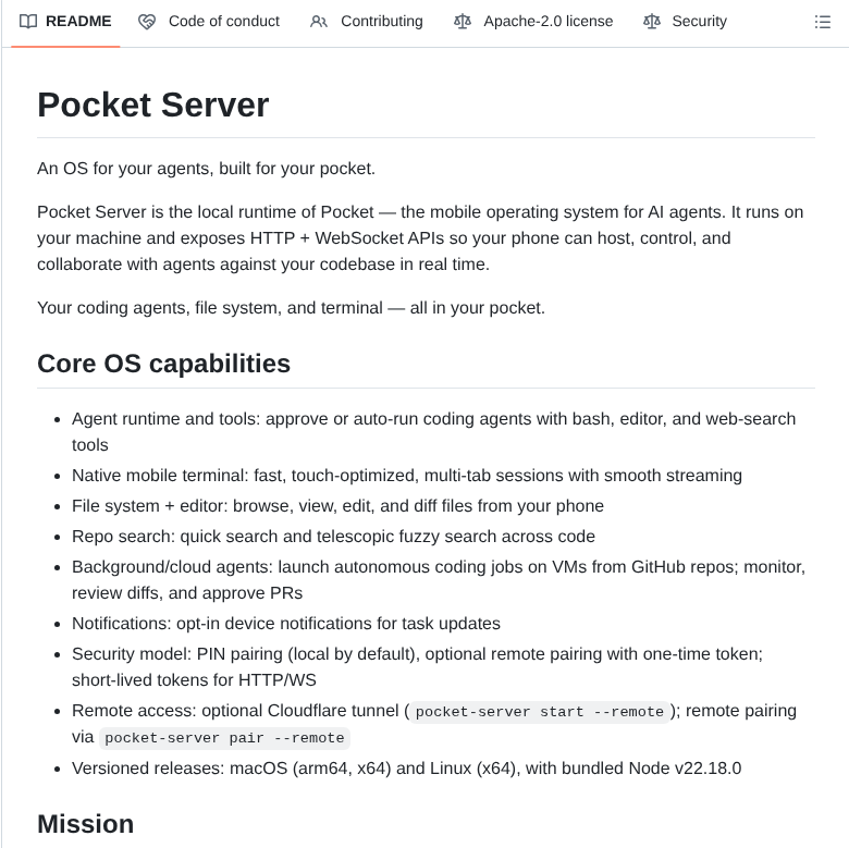 Yayasoumah Pocket Server screenshot