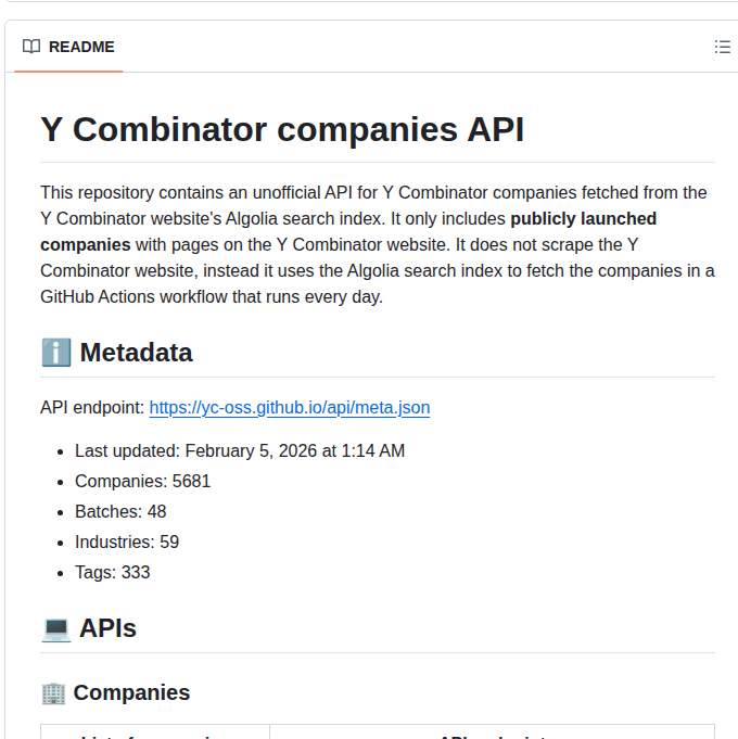 Yc Oss Api screenshot