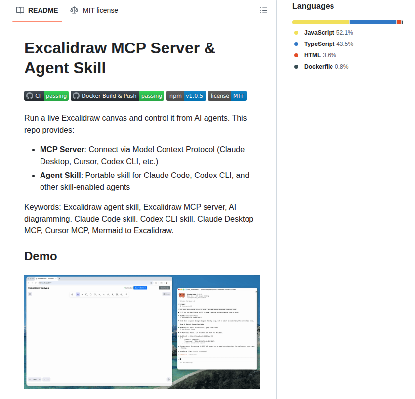 Yctimlin Mcp_excalidraw screenshot