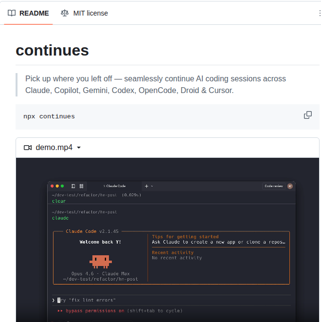 Yigitkonur Cli Continues screenshot
