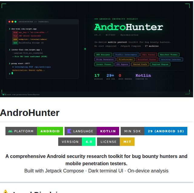 Ynsmroztas Androhunter screenshot