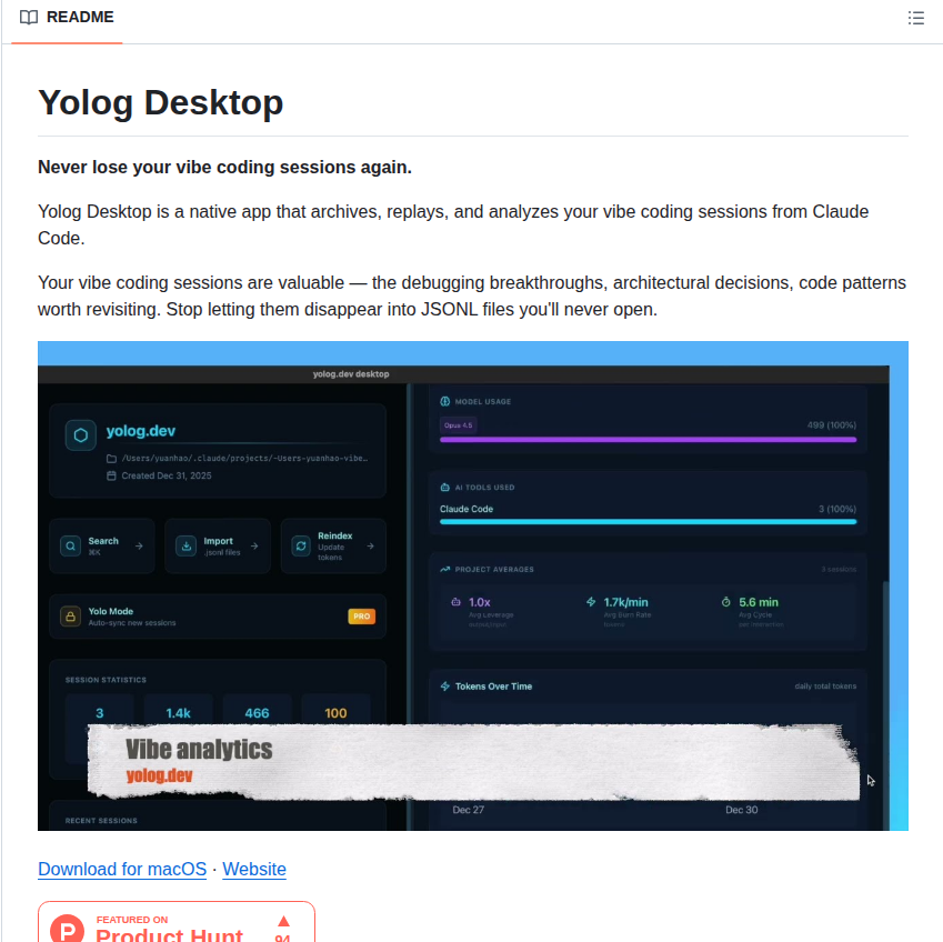 Yologdev Support screenshot