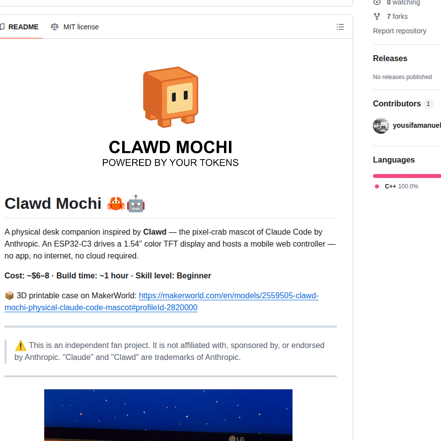 Yousifamanuel Clawd Mochi screenshot