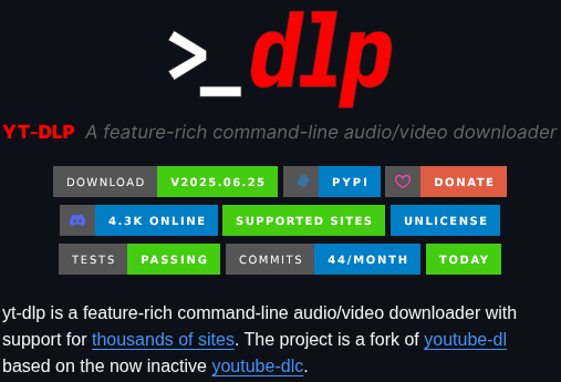 Yt Dlp Yt Dlp screenshot