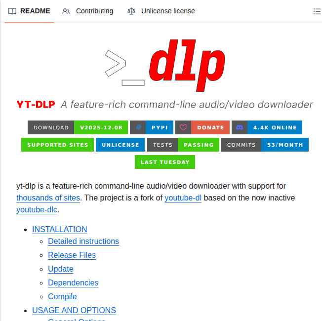 Yt Dlp Yt Dlp screenshot