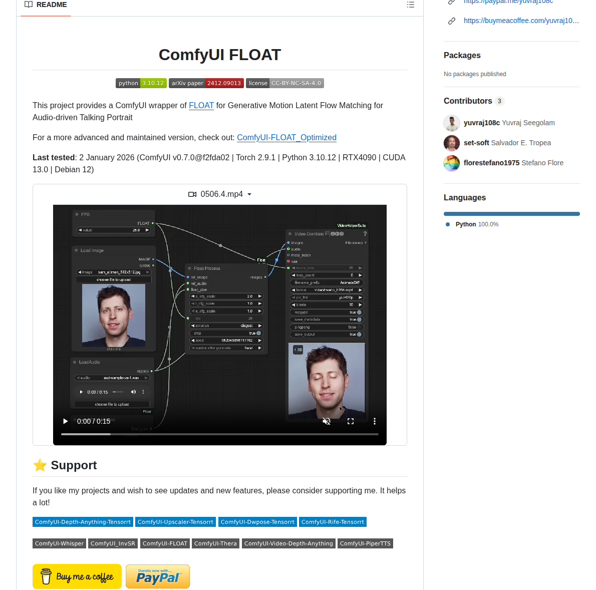 Yuvraj108c Comfyui Float screenshot