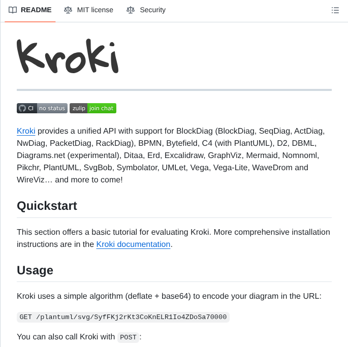 Yuzutech Kroki screenshot