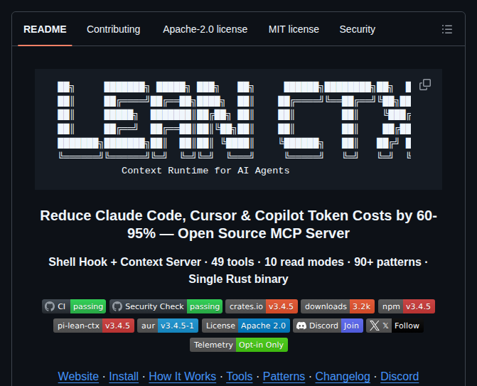 Yvgude Lean Ctx screenshot