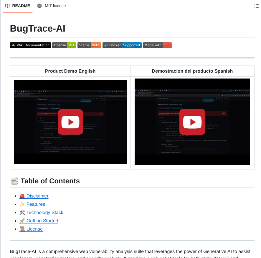 Yz9yt Bugtrace Ai screenshot