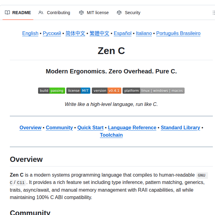 Z Libs Zen C screenshot