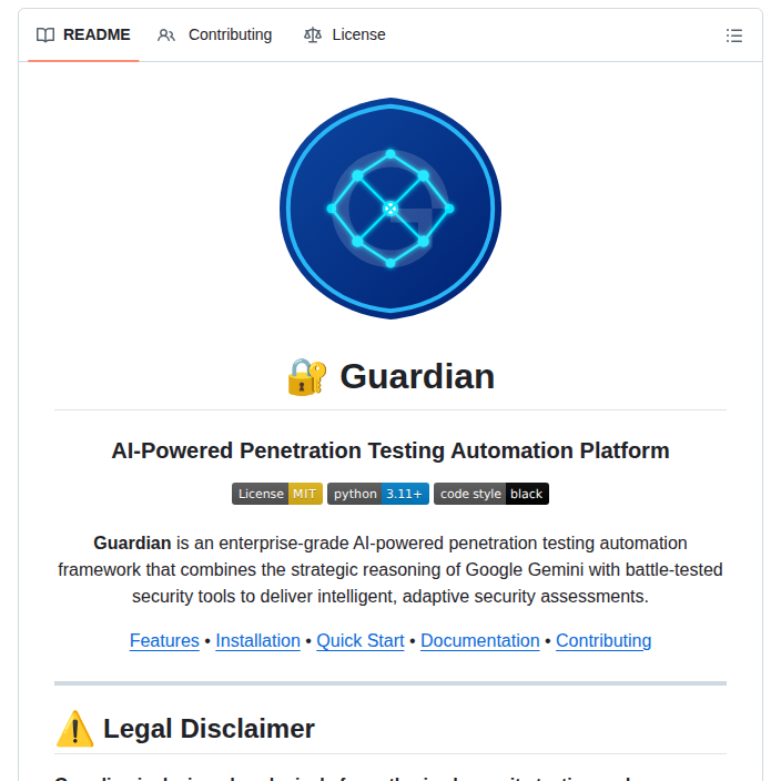 Zakirkun Guardian Cli screenshot