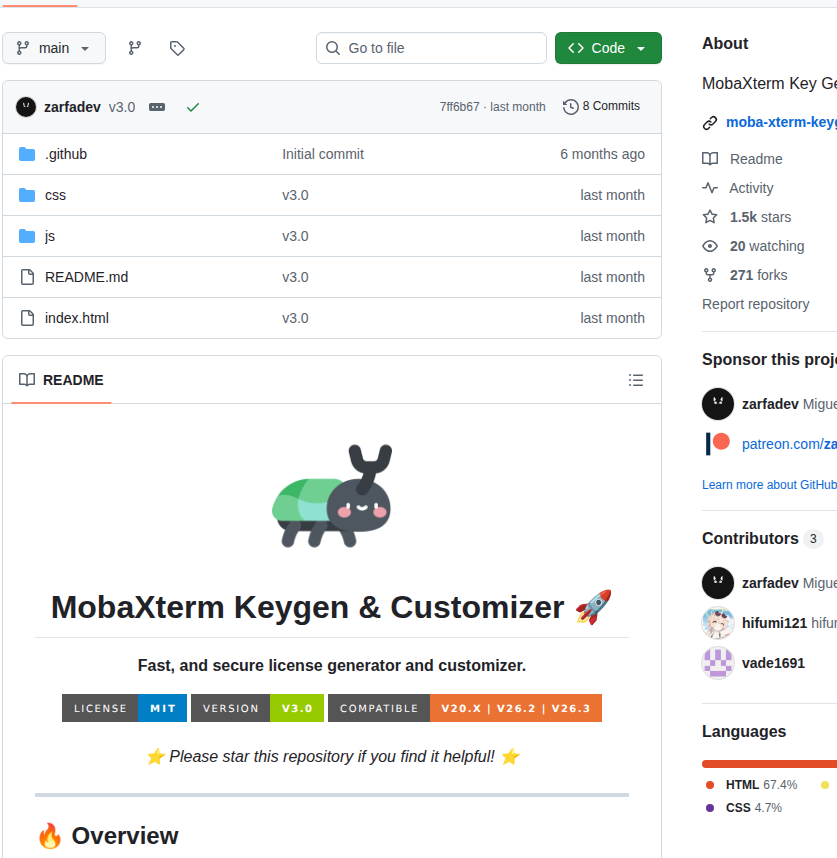 Zarfadev Mobaxterm Keygen screenshot
