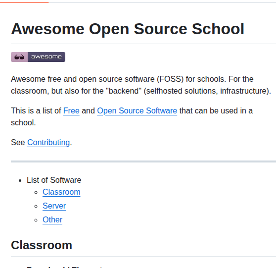 Zefanja Awesome Opensource School screenshot