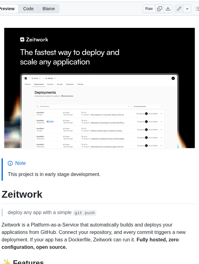 Zeitwork Zeitwork screenshot
