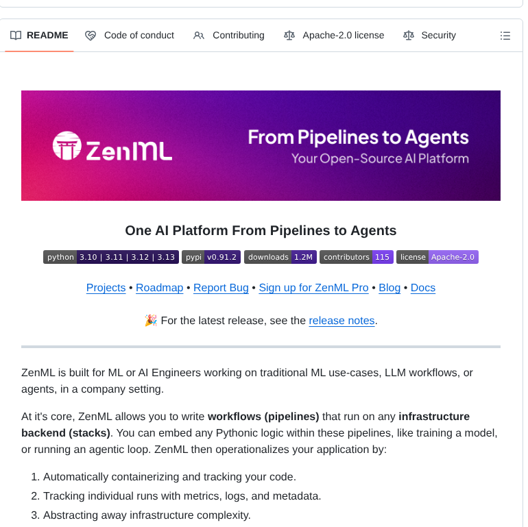 Zenml Io Zenml screenshot
