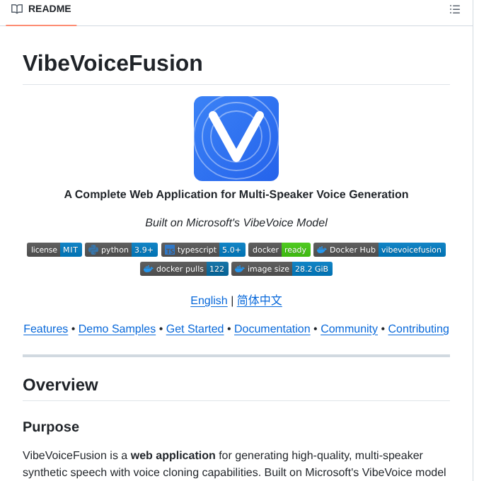 Zhao Kun Vibevoicefusion screenshot