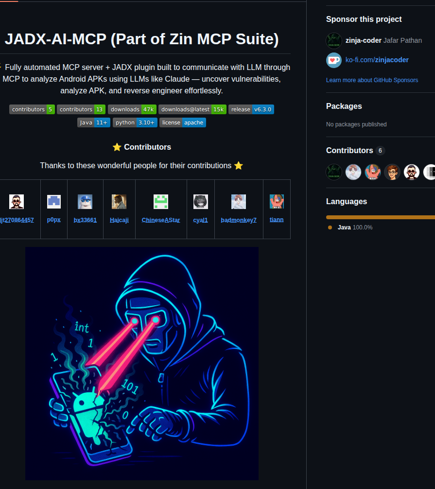 Zinja Coder Jadx Ai Mcp screenshot