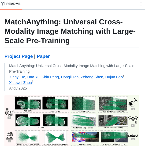 Zju3dv Matchanything screenshot