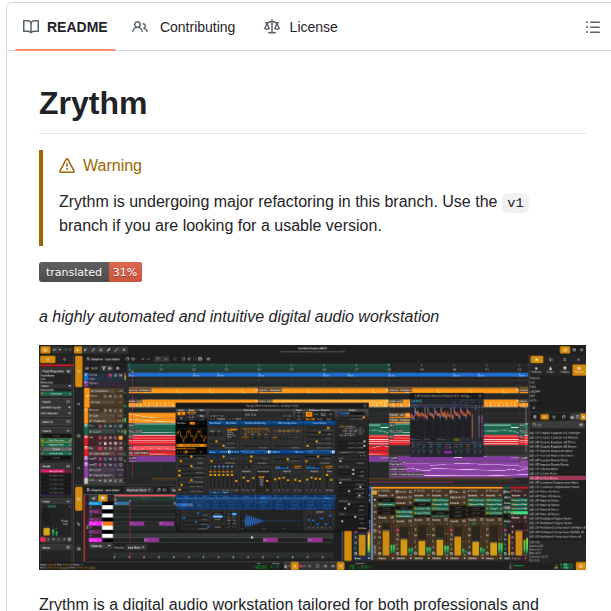 Zrythm Zrythm screenshot