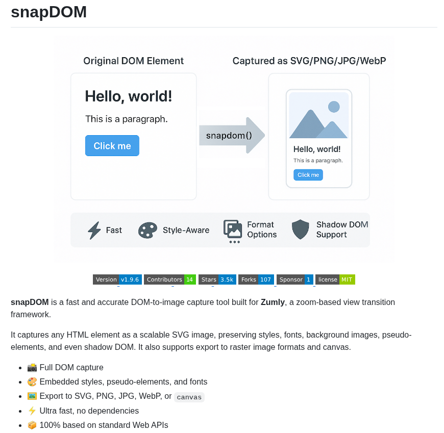 Zumerlab Snapdom screenshot