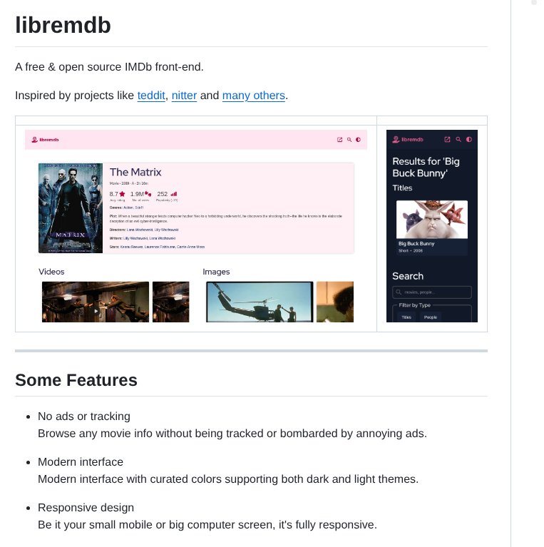 Zyachel Libremdb screenshot