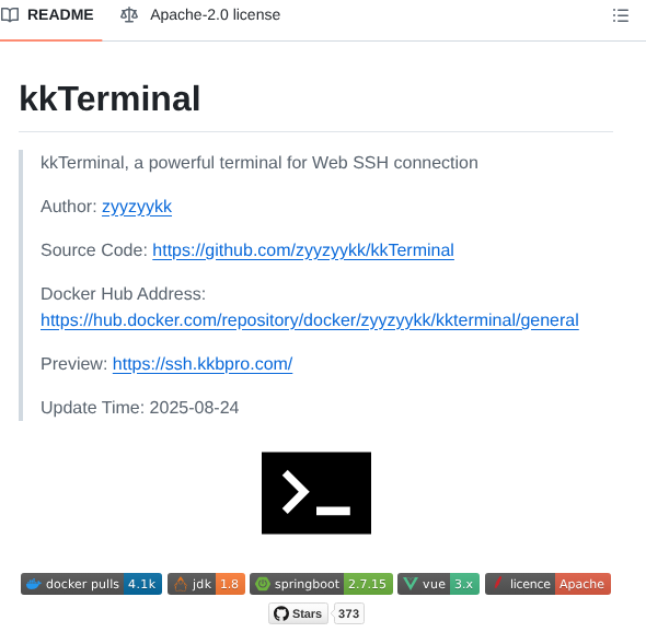 Zyyzyykk Kkterminal screenshot